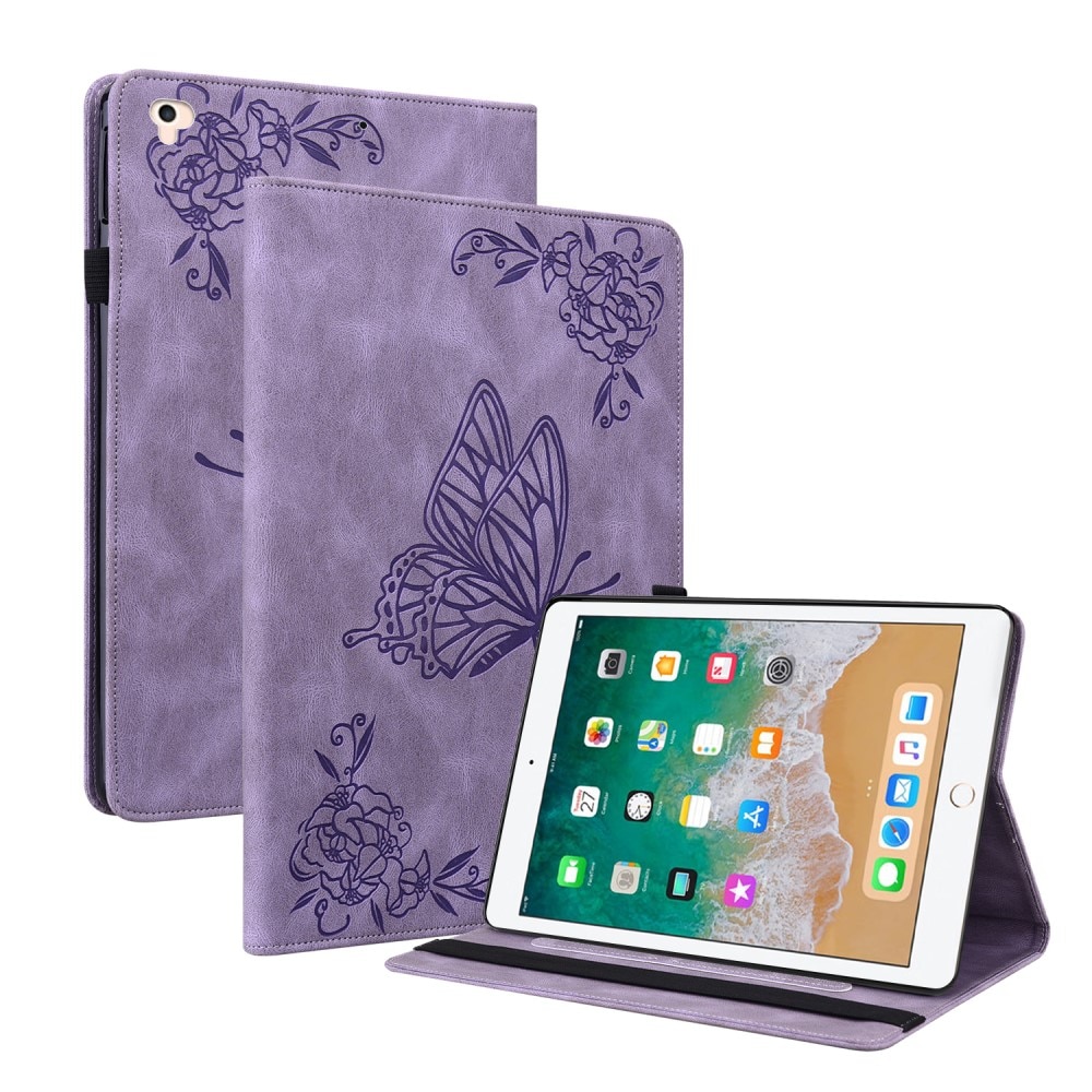 Læderetui Sommerfugle Apple iPad Air 9.7 1st Gen (2013) Lilla