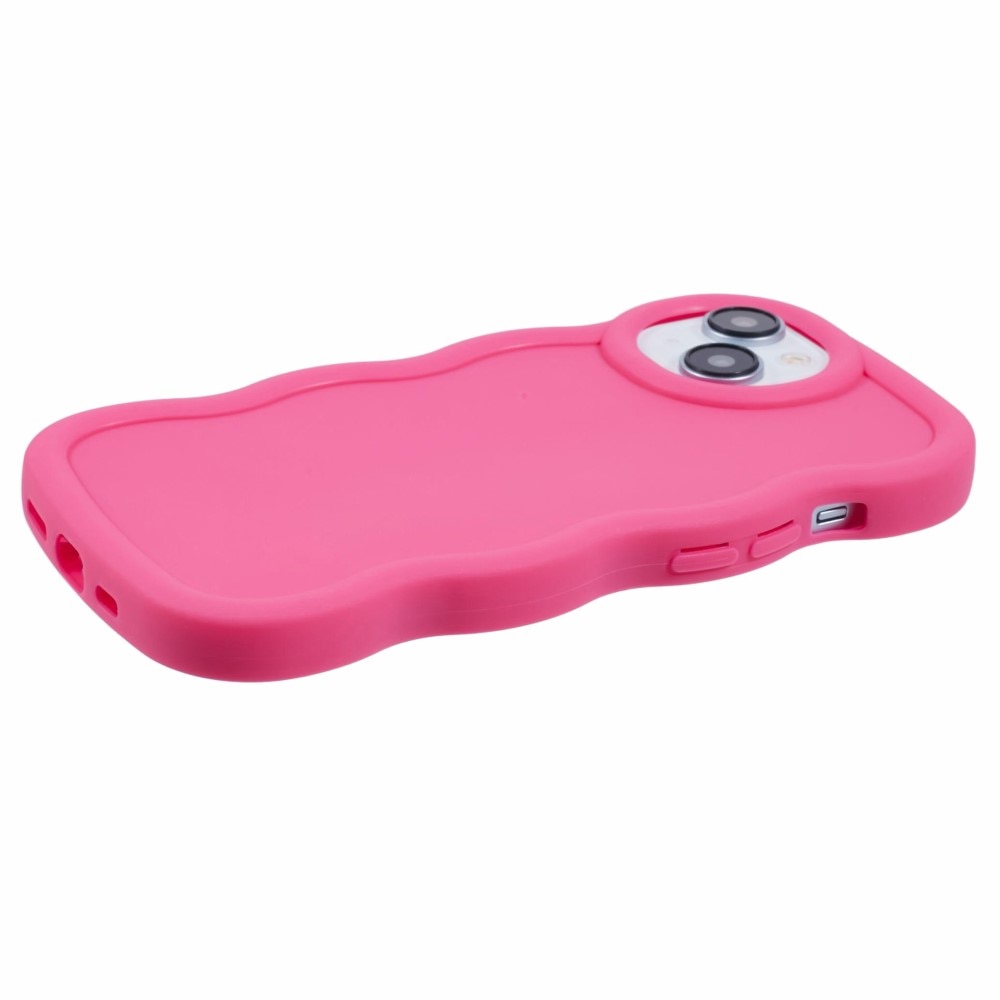 Wavy Edge TPU Cover iPhone 13 Lyserød