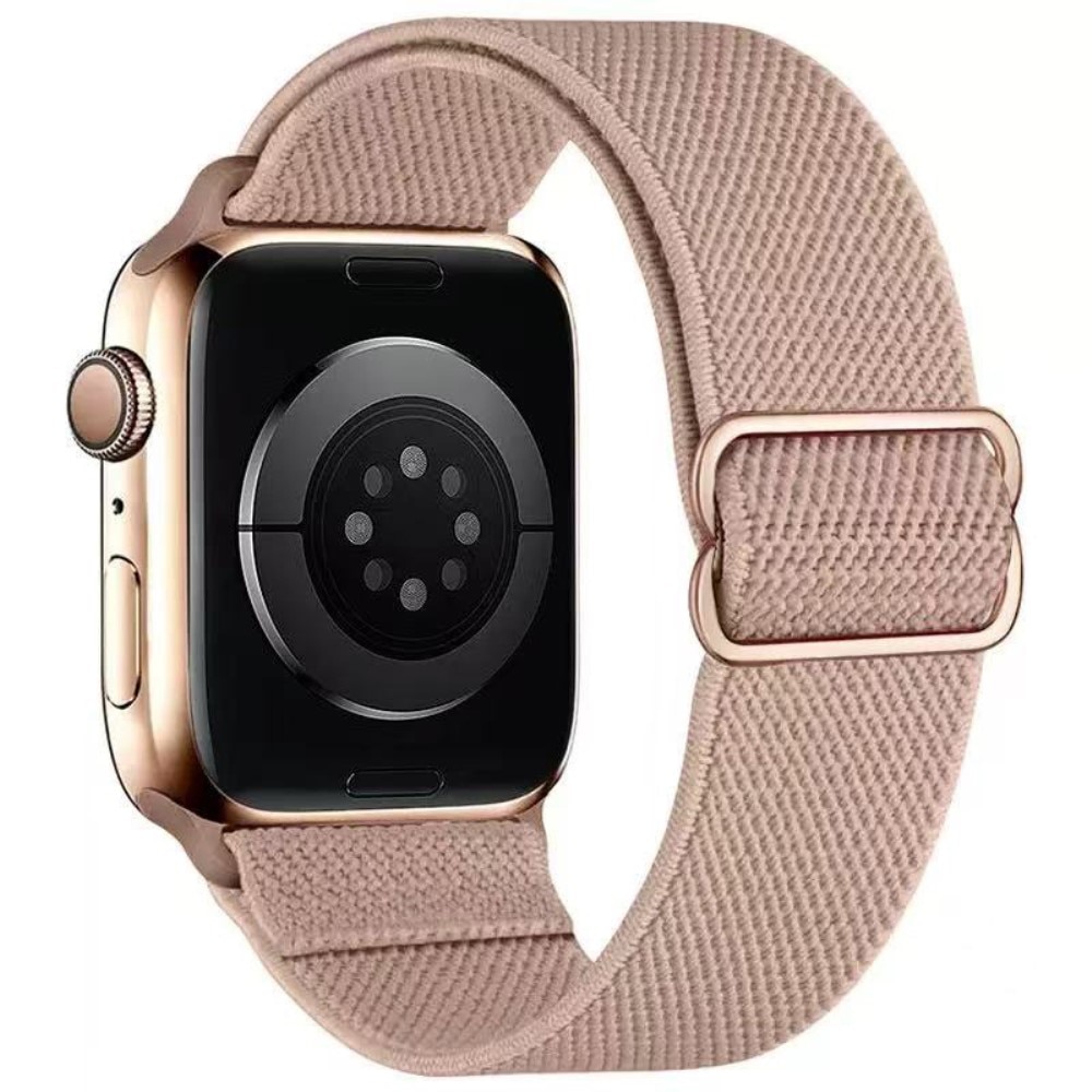 Elastisk Nylonurrem Apple Watch Series 10 42mm Beige