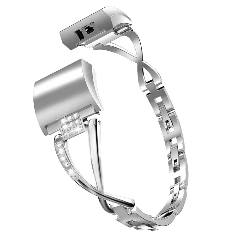 Crystal Bracelet Fitbit Charge 6 Sølv
