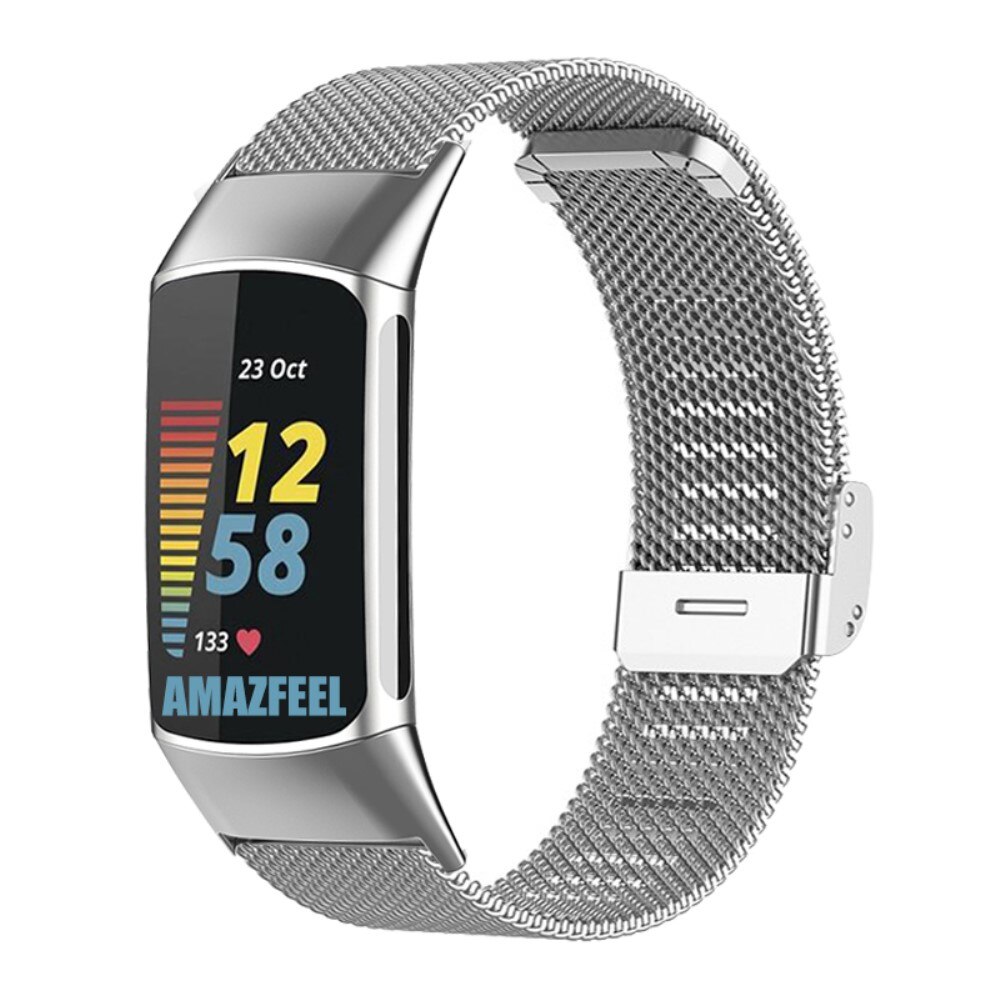 Mesh Bracelet Fitbit Charge 6 Sølv