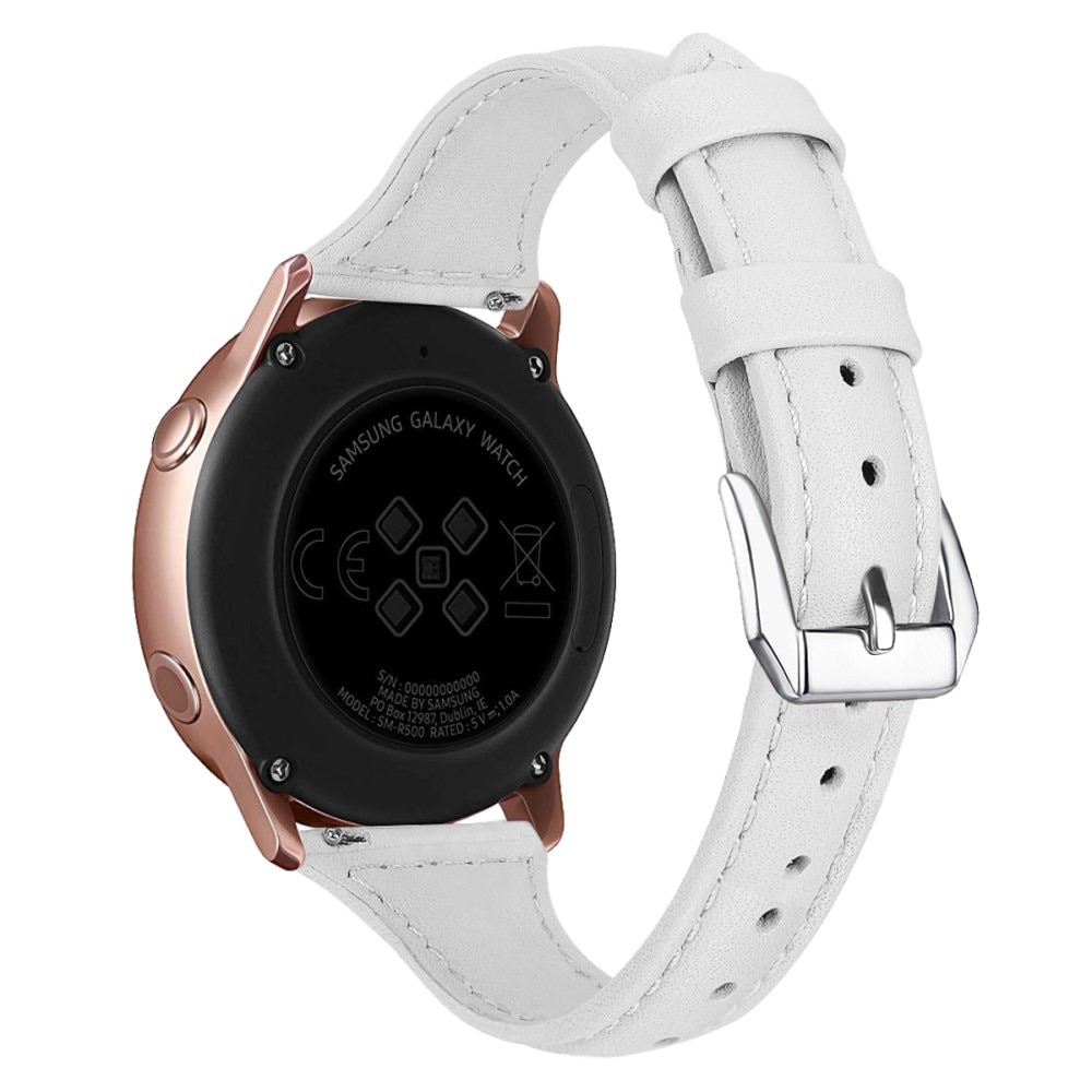 Slim Læderrem Samsung Galaxy Watch 6 44mm Hvid
