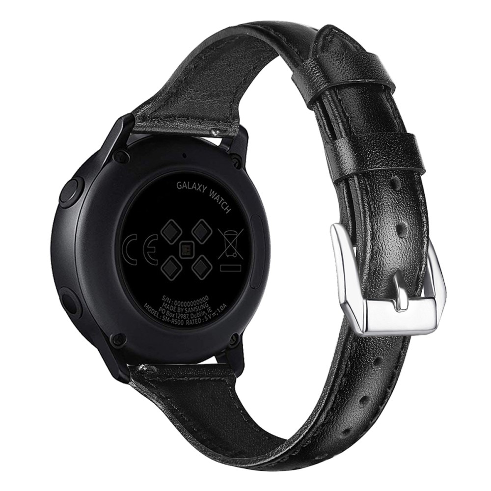 Slim Læderrem Samsung Galaxy Watch 6 44mm Sort