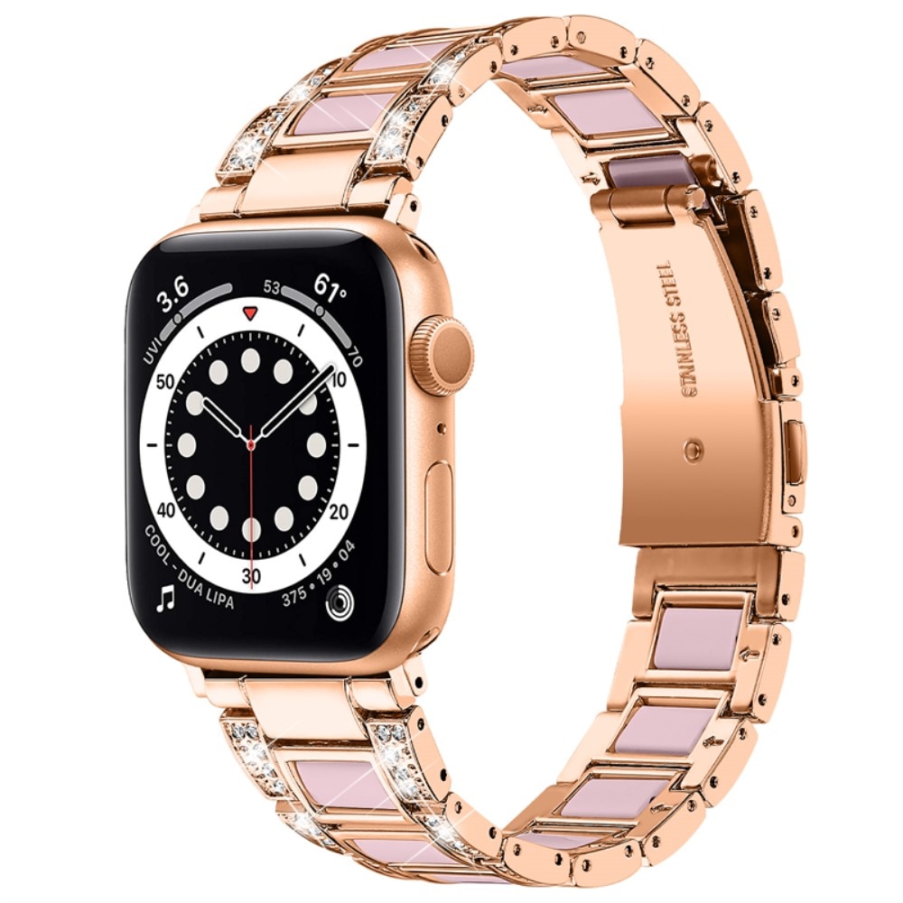 Diamond Bracelet Apple Watch Series 10 42mm Rosegold Rose