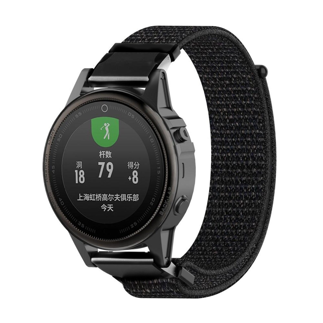 Nylonurrem Garmin Fenix 6S Sort