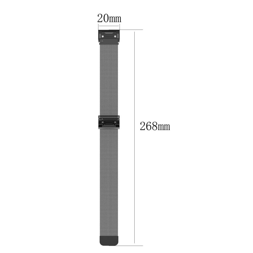 Armbånd Milanese Garmin Instinct 2S Sølv
